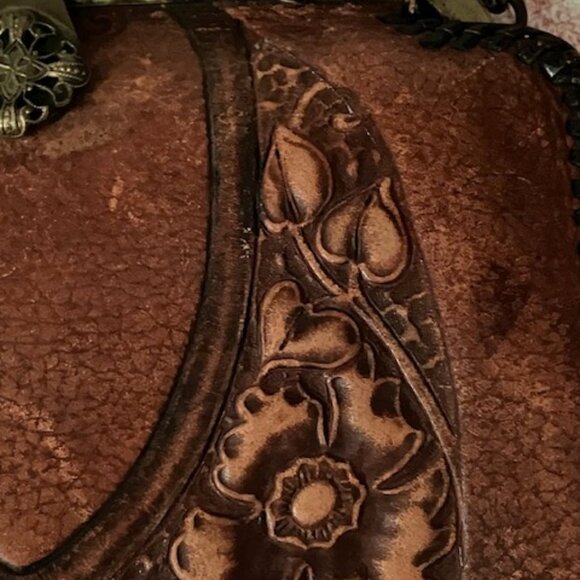 Vintage 1926 Nocona Leather Purse - Picture 10 of 11